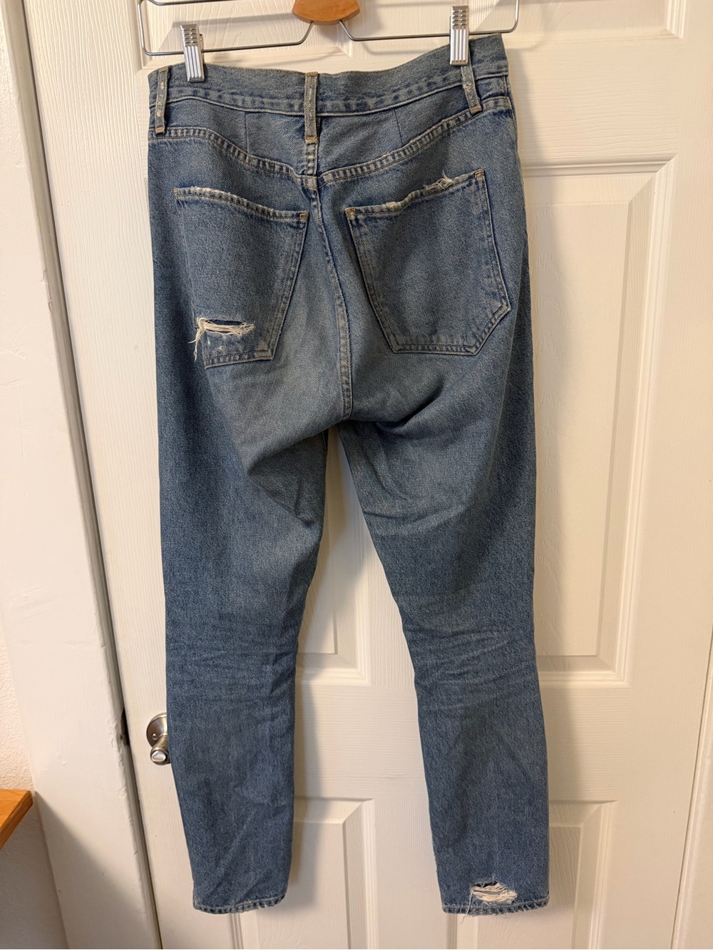 Agolde High Rise Distressed Jeans - Picture 2 of 11